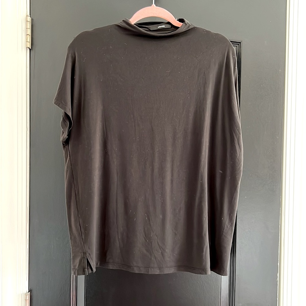 Vero Moda Black High Neck Dolman Short Sleeve Top XL